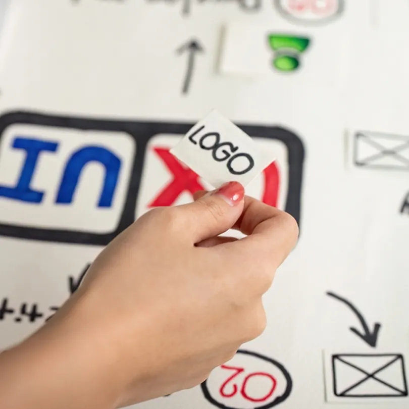 Illustration for Logo and brand identity design representing brand personality and promise