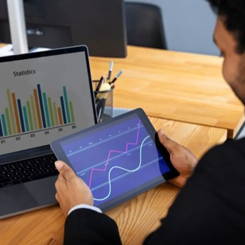 Illustration for Social media analytics and performance reporting with KPI tracking
