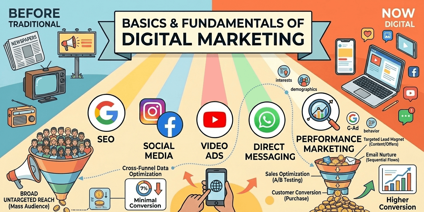 Digital Marketing Guide for Beginners: Basics & Fundamentals Explained